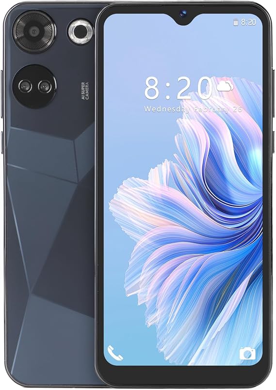 Sxhlseller C20 Pro Ultra Thin Smartphone 8GB 64GB 24 MP for Gaming, Video Streaming, Suitable for All Ages (Black)