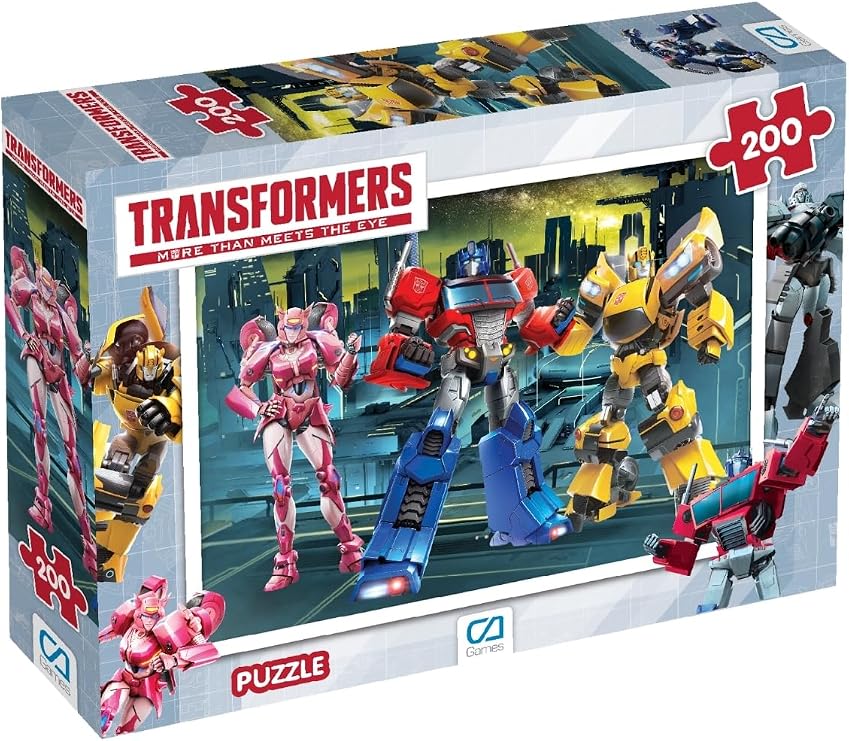 CA Games Transformers Lisanslı 200 Parça 33x48cm Çocuk Puzzle Yapboz Serisi
