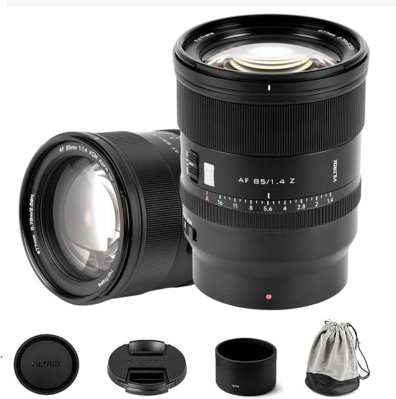 VILTROX 85mm F1.4 Pro Z Full Frame Lens for Nikon Z Autofocus Large Aperture Medium Telephoto Lens with HyperVCM Motor Lens for Nikon Z-Mount Z30 Z50II ZFC Z5 Z5II Z6 Z6Il Z6IlI Z7 Z7II Z8 Z9 ZF ZR