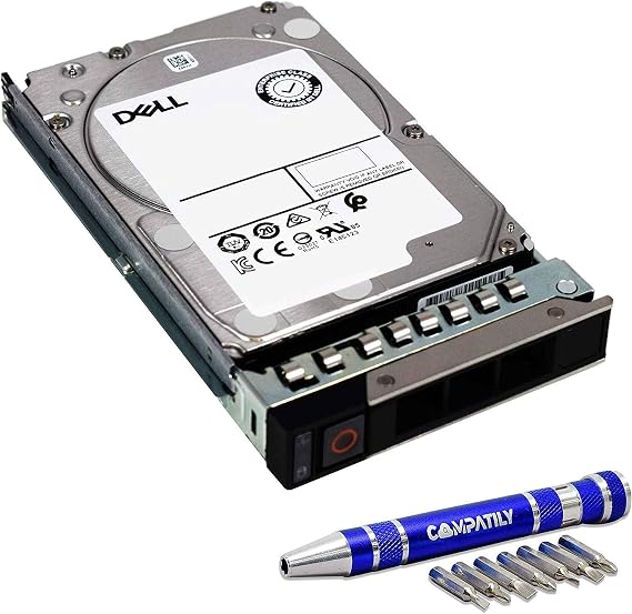 Dell | 400-ATIQ | 900GB 15K SAS 2.5-Inch PowerEdge Enterprise Hard Drive in 14G Tray Bundle with Compatily Screwdriver Compatible with 400-APXQ 400-ASGV YKT0W R740XD R740