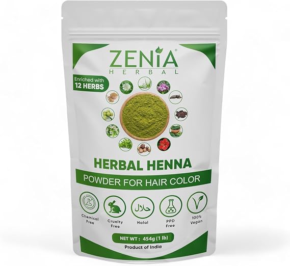 Zenia French Green Clay (454g) 16oz - 100% Pure Montmorillonite Clay - Absorbs Excess Oil and Detoxifies Skin - Recommended for Oily Skin - from Western India
