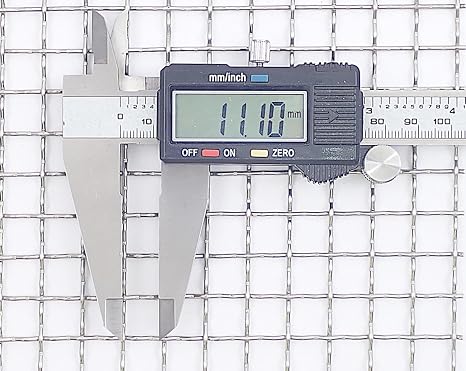 Woven Wire Mesh, 2 mesh (Stainless Steel 304L) 11mm Aperture by Inoxia Cut Size: 30cmx30cm