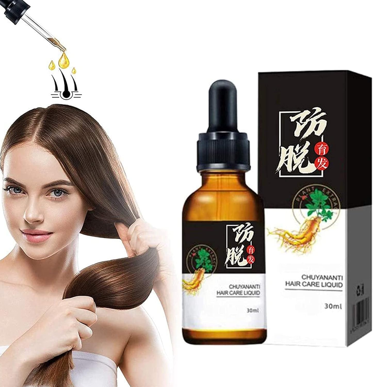 10X-Strong Hair Regrowth Serum 30ml, Hair Activating Serum, Hair Growth Oil, Hair Growth Serum Anti Hair Loss Thinning Balding, Promotes Thicker, Repairs Hair Follicles 1 pcs