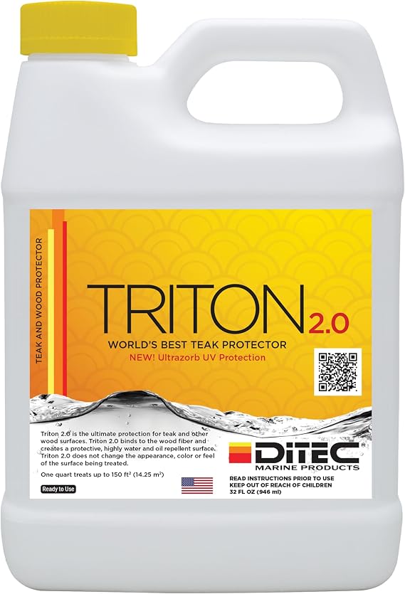 DITEC Triton 2.0 Teak Protectant, Water Oil UV Protection, Non-Slip