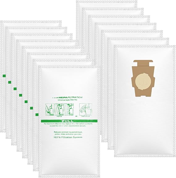 15 Pack Micron Magic Vacuum Bags Compatible with Kirby Vacuums Part 204814