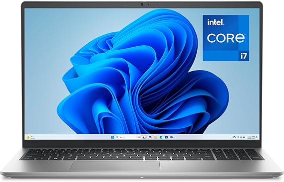 Dell 15.6 Laptop, FHD, Intel Core i7 1355U, 16GB RAM, Windows 11 Home | 250 nits Anti-Glare IPS, Intel UHD Graphics, DDR5, 512GB SSD, Backlit Keyboard, Wi-Fi 6, Business Ready, DC15250