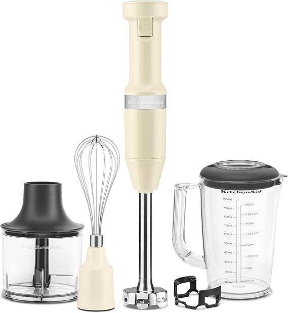 KitchenAid HAND BLENDER WITH ACCESSORIES - Almond Cream 5KHBV83BAC