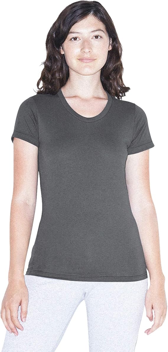 American Apparel Womens 50/50 Classic Crewneck Short Sleeve T-Shirt