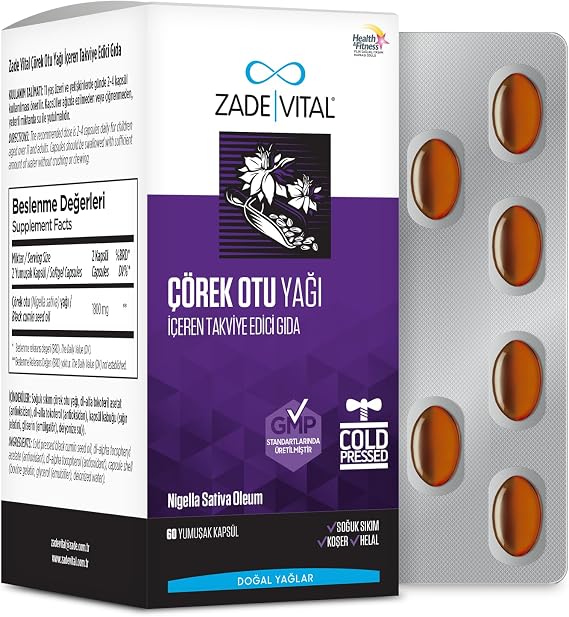Zade Vital Corek Herb Oil Blister 60 Containers 1 Package (1 x 1 Piece)