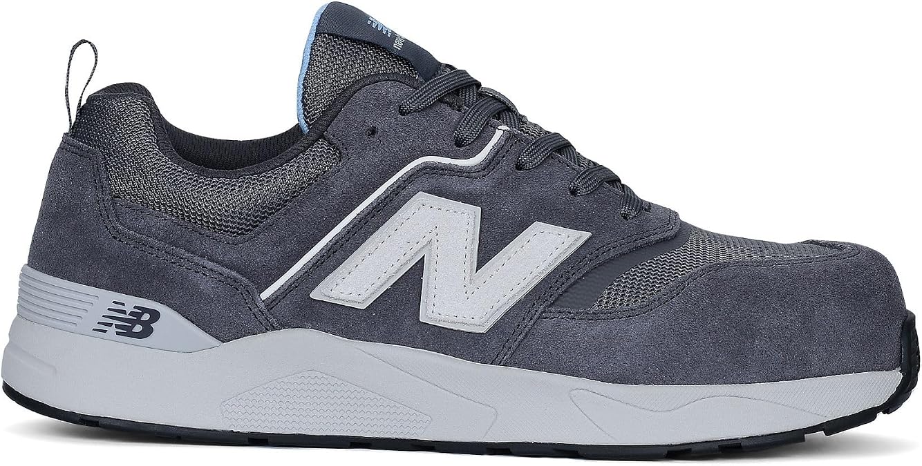 New Balance Women's Composite Toe Elite Lite EH Industrial Shoe, Magnet Whispy Blue, 7.5 Wide