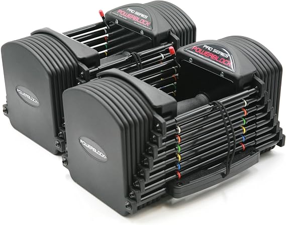 PowerBlock Pro 50 Adjustable Dumbbells, Sold in Pairs, 5-50 lb.