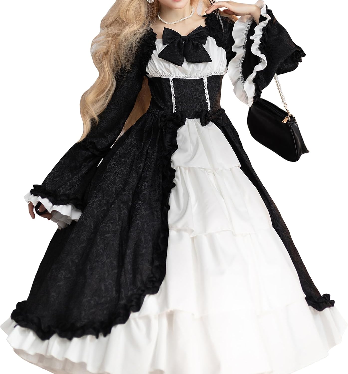 Lolita Dress, Gothic Lolita Dress, Cosplay, Princess, Daughter, Nobility Dress, Sweet Loli, Glamorous, Flare Sleeves, Retro-Style, Medieval Europe, Womens, Medieval Dress, Costume, Court Wear