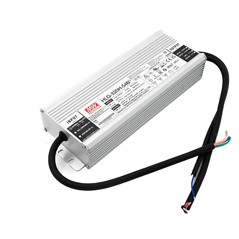 MEAN WELL HLG-320H-54B 320 W Single Output 5.95 A 54 Vdc Output Max IP67 Switching Power Supply - 1 item(s)