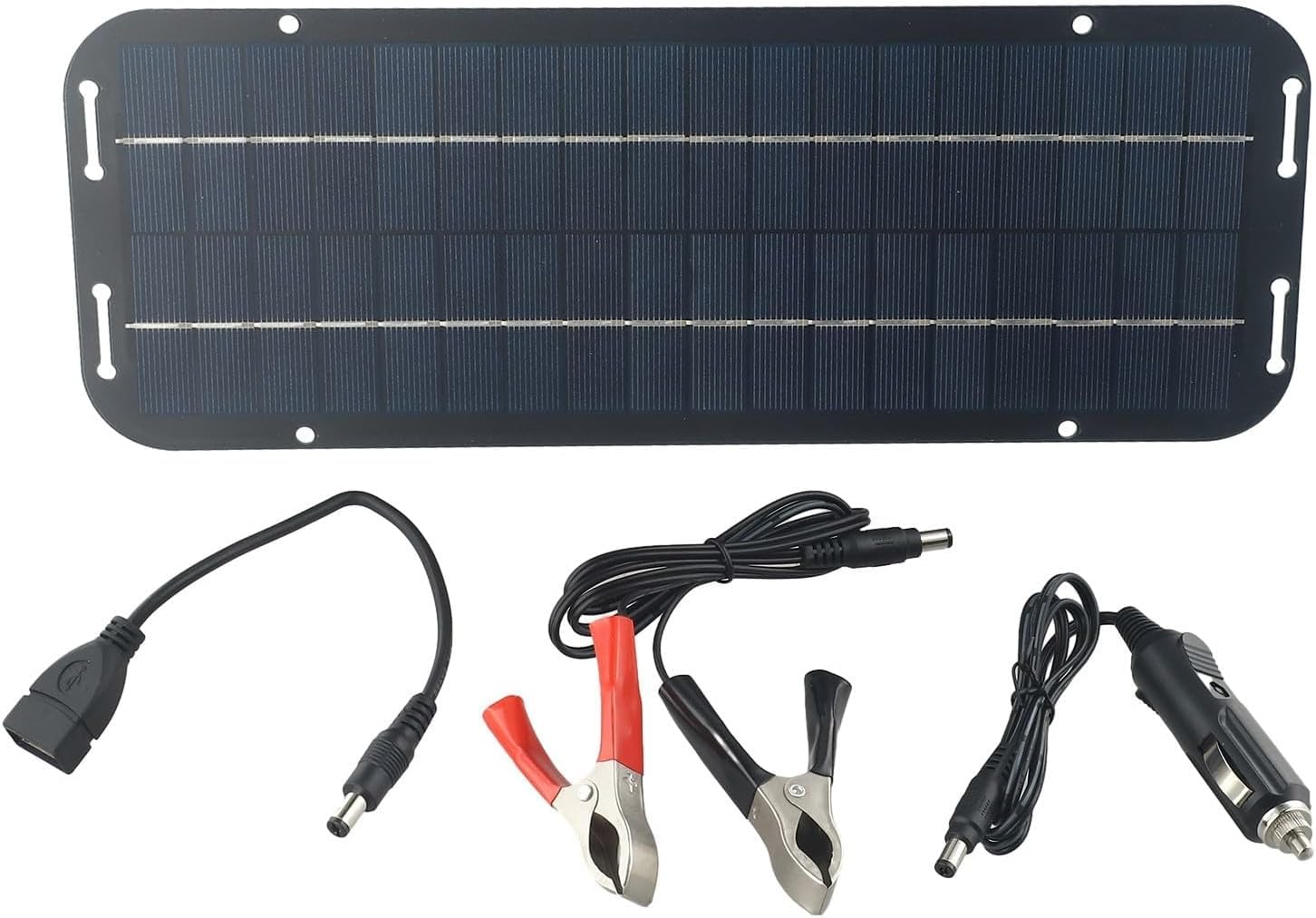 60W 12V Solar Panel, Portable Battery Charger Kit Monocrystalline Solar Cells Charger Car Battery Maintainer For Caravan Car Van Boat Kit, Trickle Charger Car Battery Maintainer