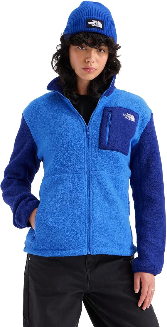 THE NORTH FACE Women's Yumiori Full Zip Jacket | Lightweight Fleece Coat With Embroidered Logo, Zip Pockets