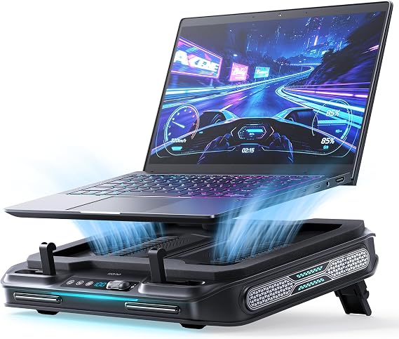 llano V11 Pro Laptop Cooling Pad, Gaming Laptop Cooler RGB Laptop Fan