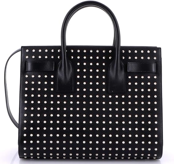 Saint Laurent, Pre-Loved Sac de Jour Bag Studded Leather Small, Black