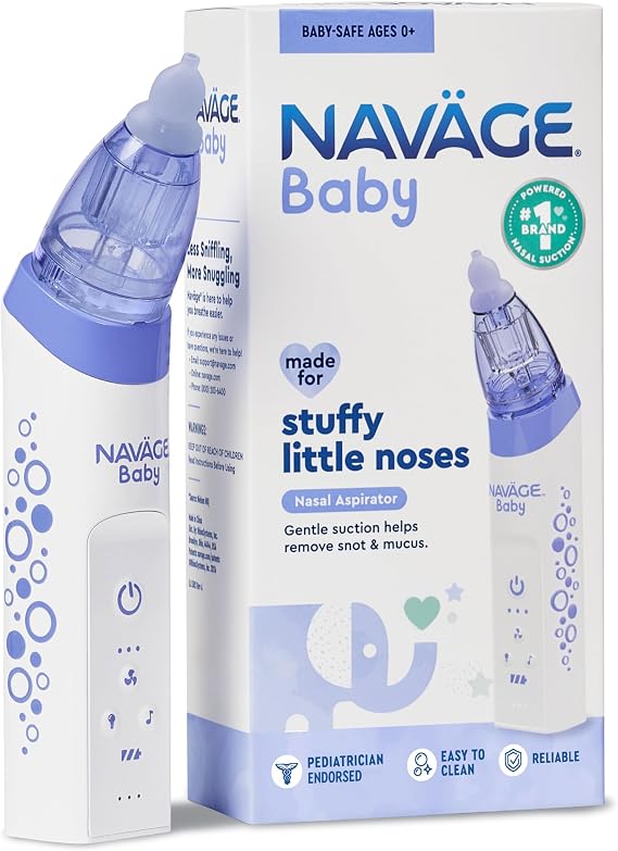 NAVAGE Baby Nasal Aspirator, Lights & Lullabies, BPA-Free
