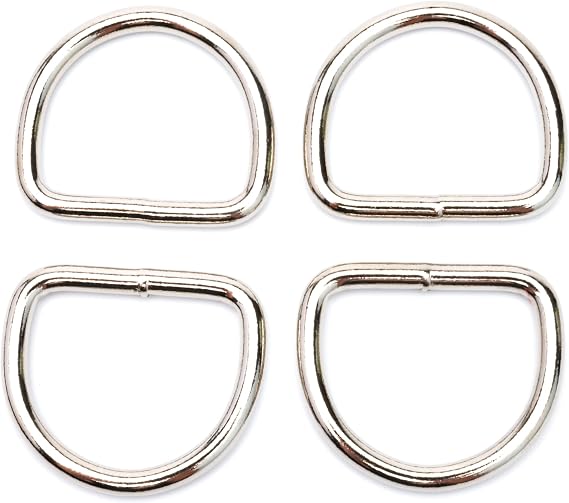 Country Brook Design - 1 Inch Medium Weight Welded D-Rings (Pack of 50)