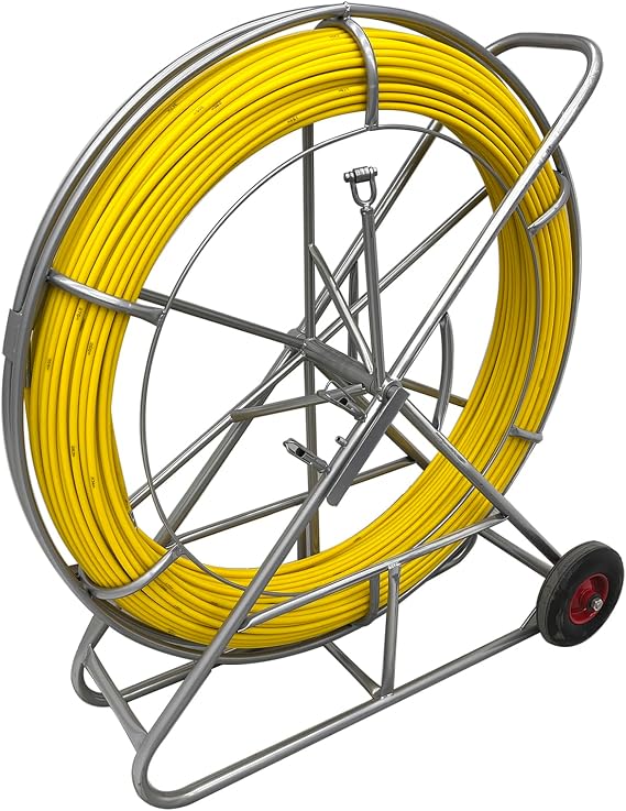Fish Tape Fiberglass Wire Cable Running Rod Duct Rodder Fishtape Puller 12mm