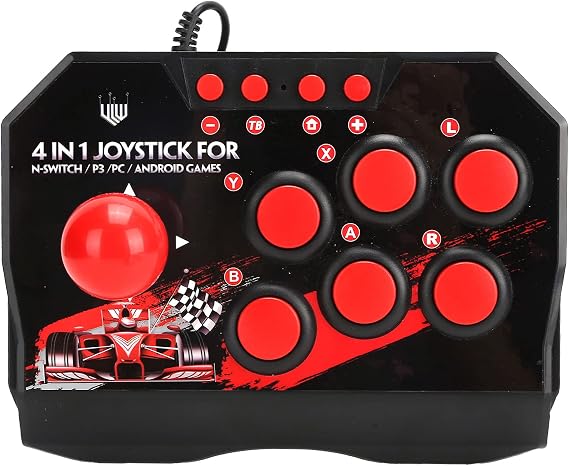 Fight Stick, Fight Stick Game Fighting Joystick, Wired Joystick Games Accessories for PC