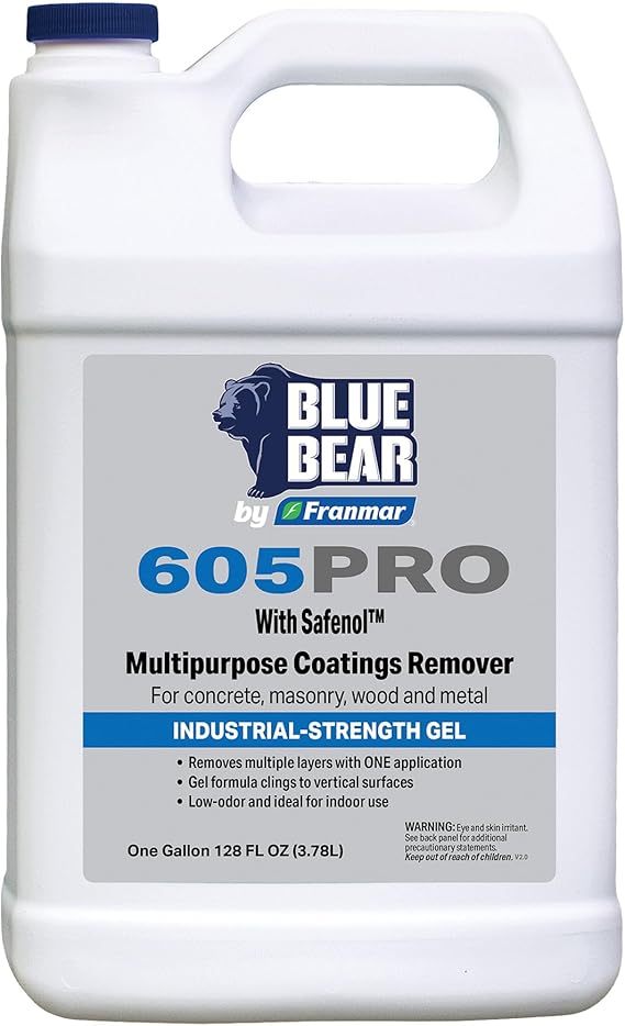 Blue Bear 605PRO: Multi-Surface Paint Stripper and Coatings Remover, 1 Gal