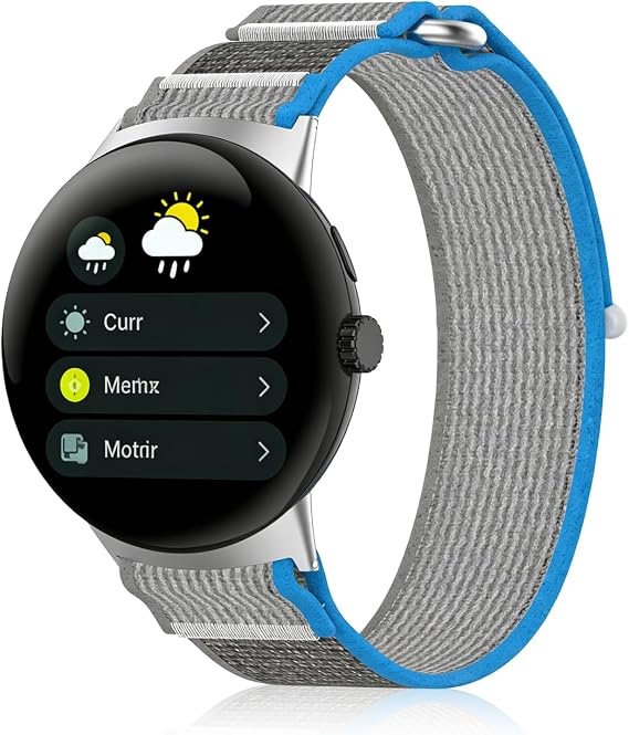 Nylon Band Compatible with Google Pixel Watch 1/2/3/4 41mm & 45mm