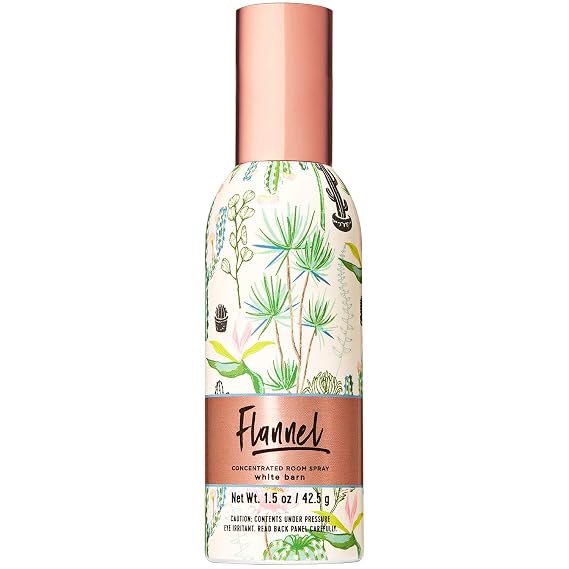 Bath and Body Works White Barn Concentrated Room Perfume Spray Flannel Summer 2020 1.5 Ounce