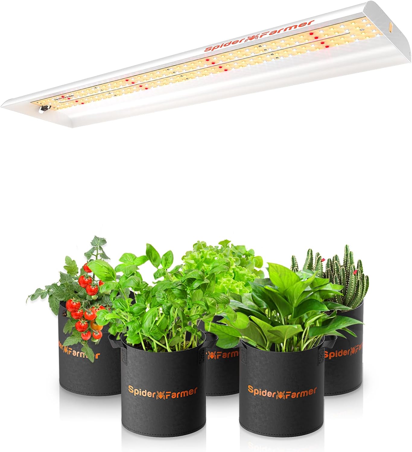 SPIDER FARMER SF-300 Grow Lights for Indoor Plants 2x2.5 ft Led Grow Light Full Spectrum 192 Diodes LEDs Sunlike Plant Growing Lamp Hydroponics Seedling Veg Flower