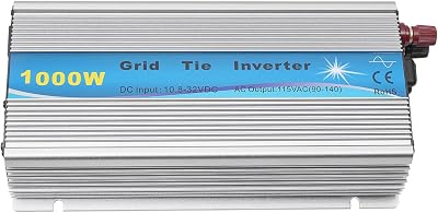 1000W Solar Grid Tie Inverter MPPT Pure Sine Wave, DC10.8-32V Input AC90-140V Output, for 18V Solar Panel & 24V Battery, Home Grid Connection
