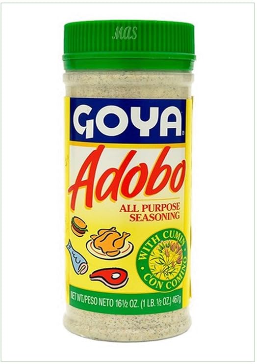 Goya Adobo All Purpose Seasoning with Cumin, Turmeric, Vegetables, 16.5oz