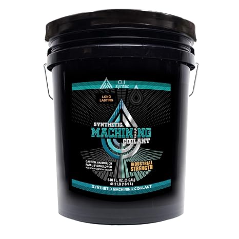 Premium Synthetic Machining Coolant - 640 FL. OZ. (5 Gallon) Cutting/Grinding/Sawing, Industrial Strength, Made in The USA