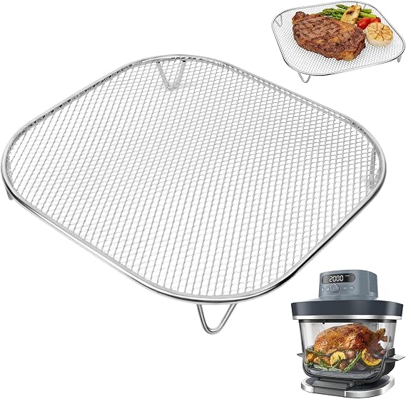 Crisper Rack for Ninja Crispi FN100 and Ninja Crispi Pro AS101, 304 Stainless Steel Replacement Tray for 6QT & 4QT & 2.5QT, Ninja Crispi Accessories, Ninja Crispi Replacement Parts, Food Grade