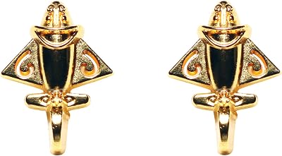 K-Musculo 2-Pack of Pre Columbian 24k Gold Plated Lapel Pin | Ancient Columbian Airplane Gold Lapel Pins | Gold Lapel Pin Unisex Jewelry | Quimbaya Lapel Pin A
