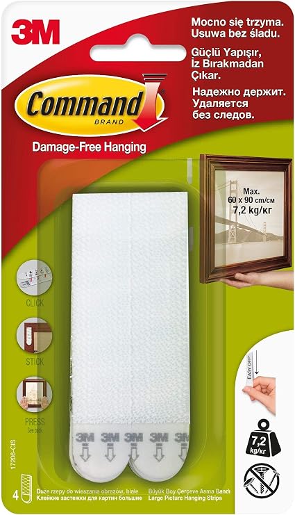 Command 17206 Velcro Tape, Large Size