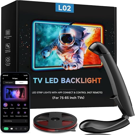LED TV Backlight, LED Lights that Sync with TV, 5.5M for 75-85 Zoll TV [Energy Class G]