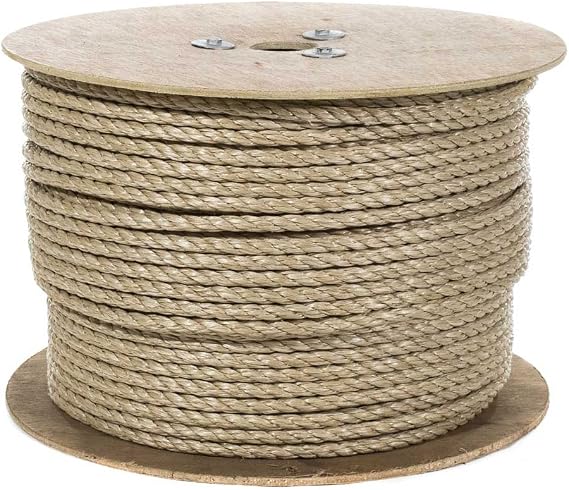 Rope & Cord | Pro-Manila Rope (UnManila) 3 Strand Twisted Tan Cord Diameter: 3/8" | 600 Feet