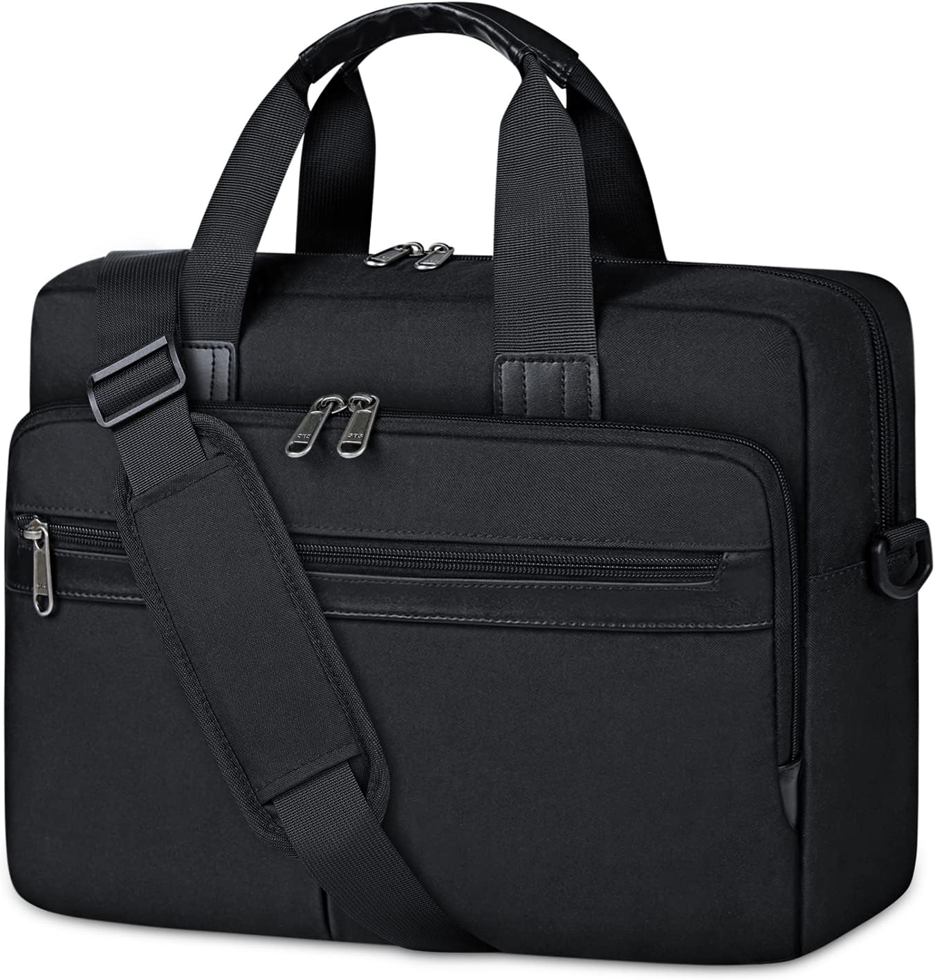 RAINSMORE Mens Business Bag, Job Hunting, Computer Bag, Large Capacity, A4 Compatible, PC Bag, 15.617.3 Inches, Briefcase, Shockproof, Laptop Bag, Business Trips, Work or School, Unisex