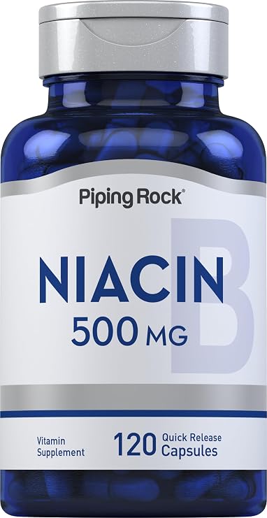 Piping Rock Niacin 500mg Flush | 120 Capsules