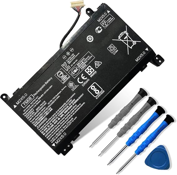 FM08 922752-421 922976-855 Laptop Battery Replace for HP OMEN 17-AN013TX 17-AN014TX 17-AN014NG 17-an008ur Series Notebook TPN-Q195 HSTNN-LB8B HSTNN-LB8A 14.4V 86Wh 5973mAh (16-PIN Connector)