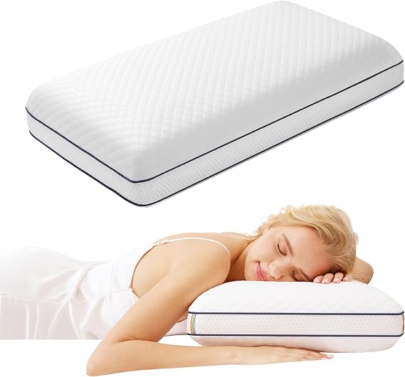 Memory Foam Pillow, Cool Gel Pillows for Neck and Shoulder Pain, 60x40x10cm