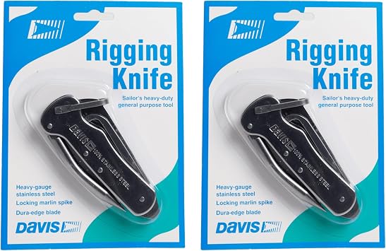 Davis Instruments Deluxe Rigging Knife for Sailing (2 Pack)