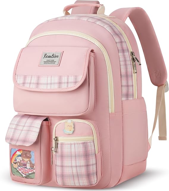 YAMTION School Backpack for Girls,Cute Kids Bookbag for Middle High School,Laptop Backpack Women Mochila para Ninas
