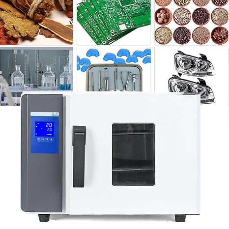 600W Lab Thermostatic Digital Blast Drying Oven, 15.6L Electric Heating Constant Temperature Blast Drying Oven, Intelligent Digital Display Drying Electromechanical Oven(Galvanized)