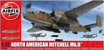 Airfix North American Mitchell MK II 1:72 WWII Military Aircraft Plastic Model Kit A06018