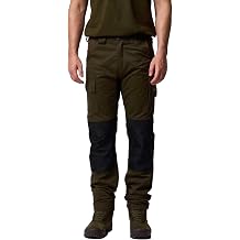 JACK PYKE Technical Work Trousers Men, Durable Polycotton Work Utility & Safety Trousers with Reinforced Knees, Stretch Panels and Tool Pockets Cargo Pants for Farming, Construction, Green