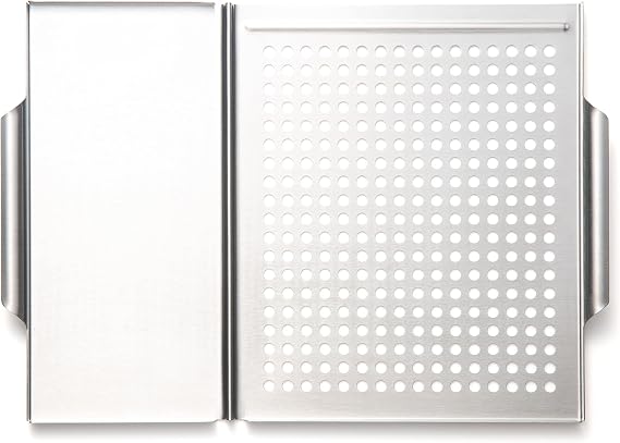 Outset Grill Plank Holder and Stainless Steel Grill Grid