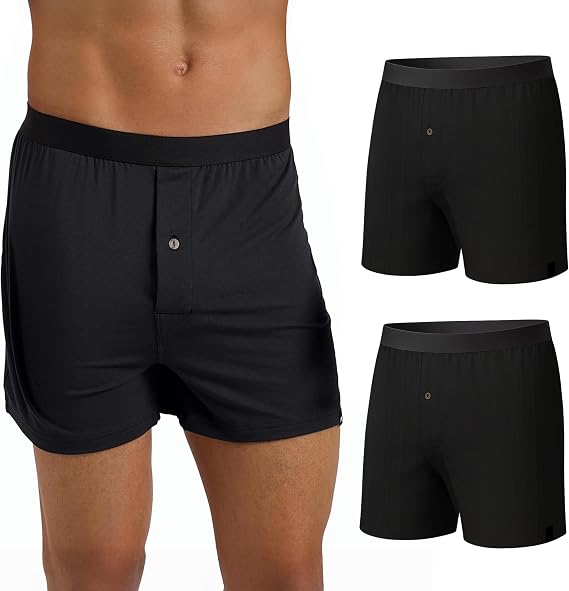 MeUndies Men's Boxers 3-Pack, Breathable Tencel UltraModal Fabric | Comfortable Support Boxers, Soft TENCELTM Micro Modal Fabric, Breathable, No-Roll Elastic Waistband, Functional Button Fly
