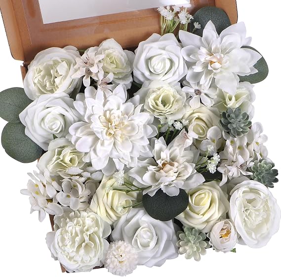 Horse Artificial Flowers, Flowers Combo Box Set for DIY Wedding Bouquets Centerpieces Arrangements Party Baby Shower Home Decor