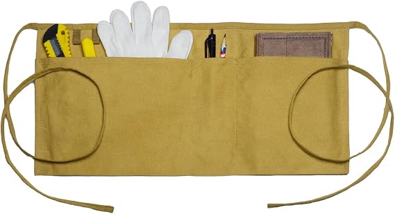 Canvas Work Waist Apron with 3 Pocket